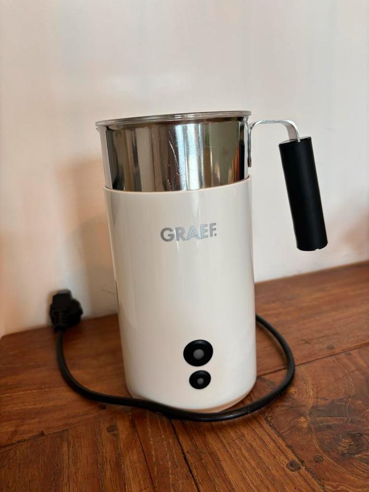 Graef melkopschuimer met aparte kan, Witgoed en Apparatuur, Melkopschuimers, Gebruikt, Elektrische melkopschuimer, Ophalen of Verzenden
