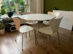 Eettafel Fritz Hansen (met stoelen Arne Jacobsen, Ophalen, Overige materialen, Gebruikt, Rond