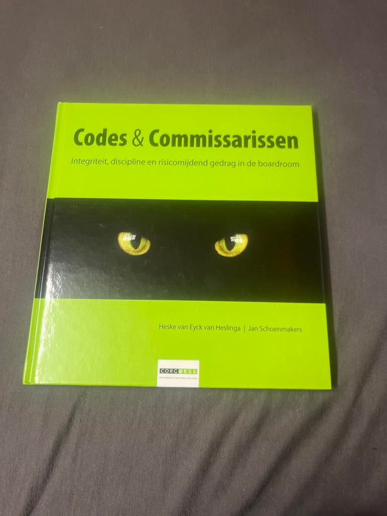 Codes & Commissarissen, Ophalen of Verzenden, Zo goed als nieuw, Management