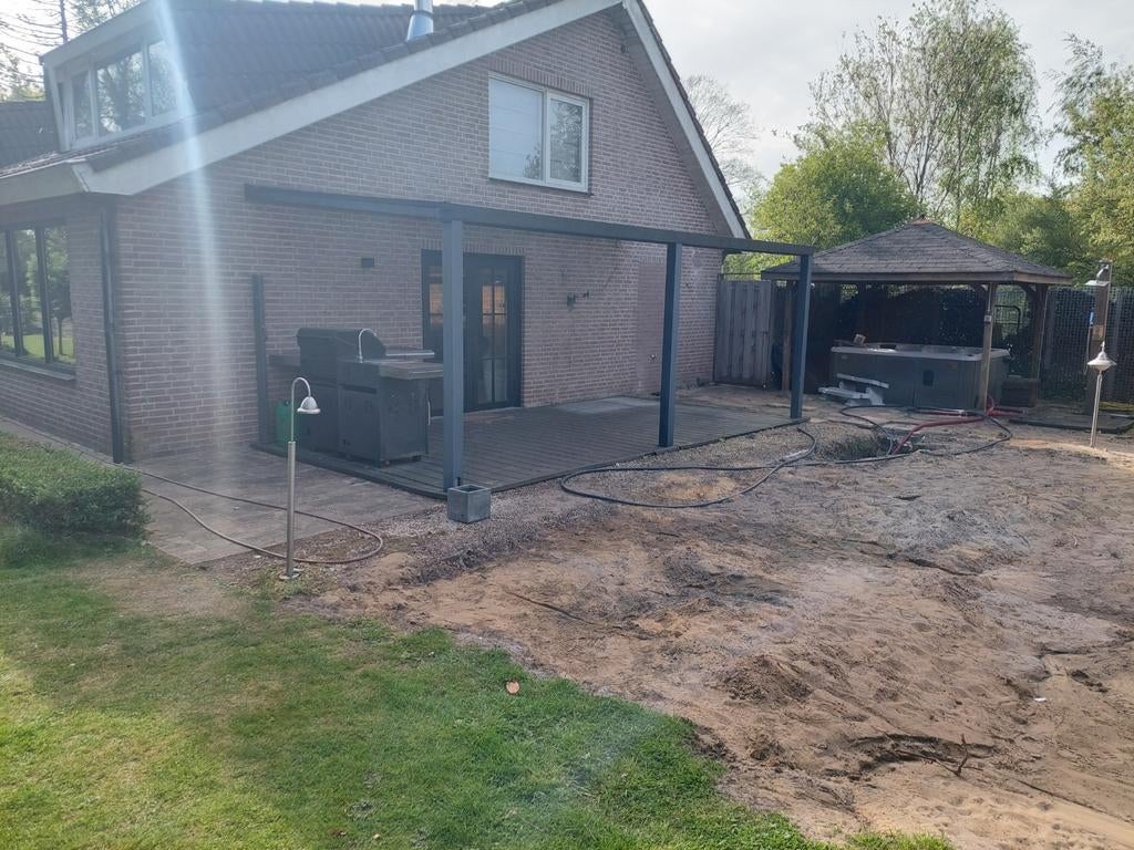 Moderne aluminium overkapping met lamellen dak, Ophalen, Gebruikt, Veranda