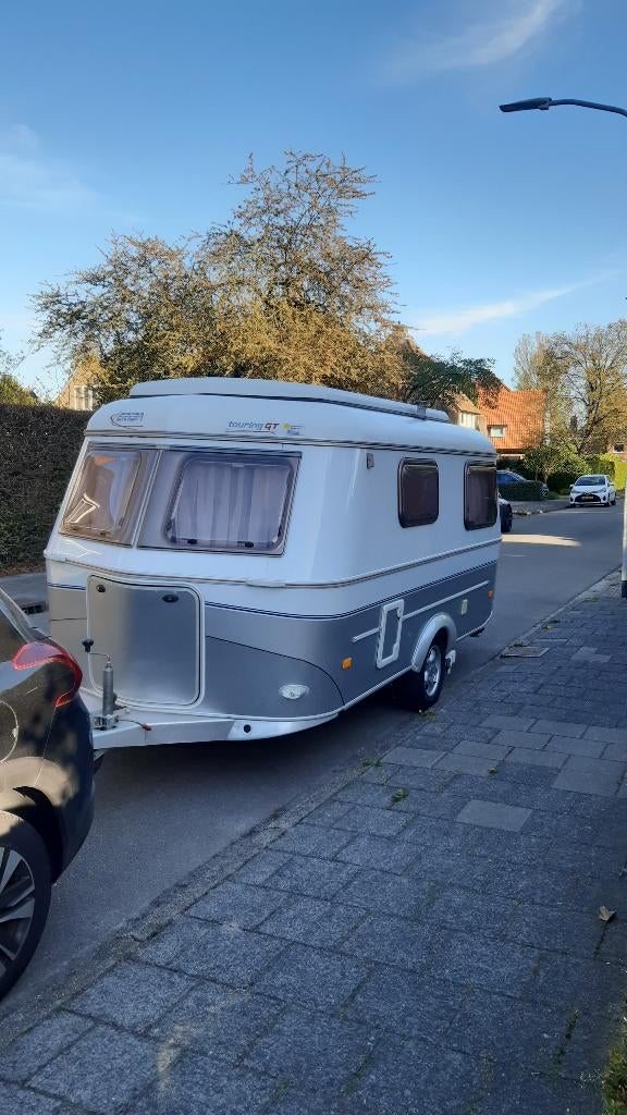 Eriba triton 430 GT, mover, toilet, fietsdrager, luifel, Caravans en Kamperen, Standaardzit, Dwarsbed, Tot en met 3, Particulier