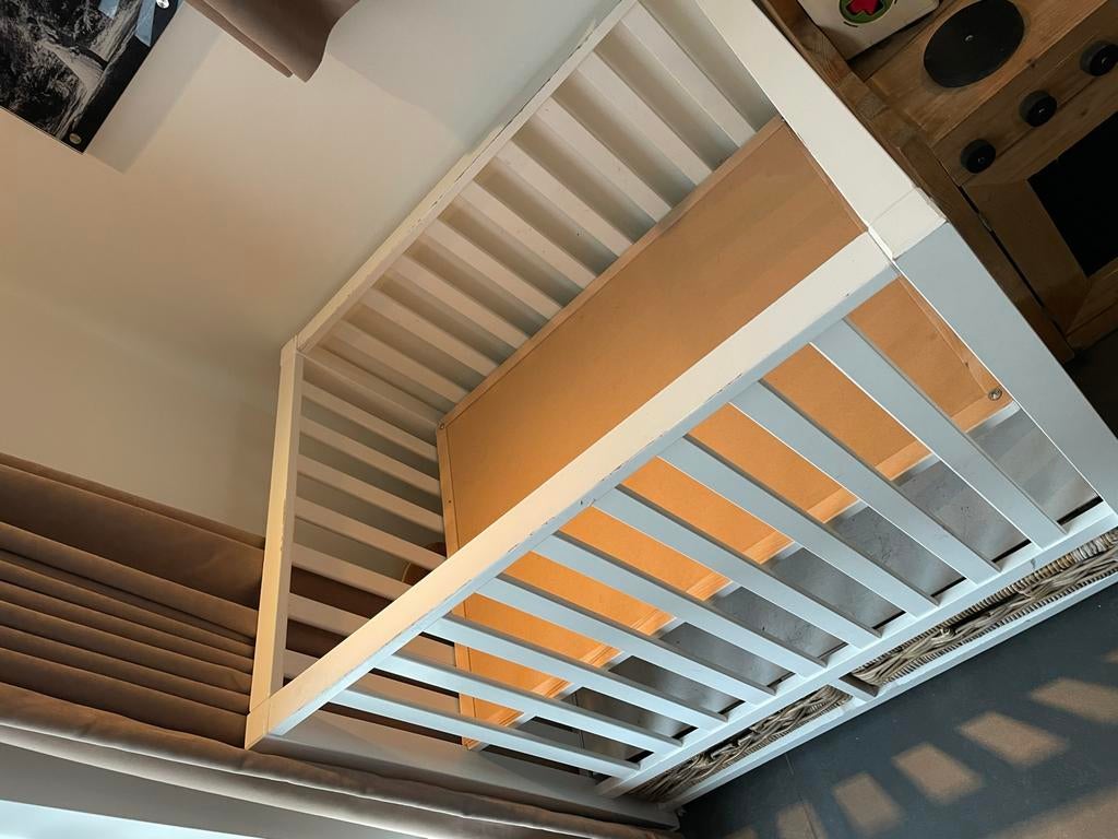 Witte baby box met lade en gebruikerssporen, Kinderen en Baby's, Boxen, Ophalen, Gebruikt, Rechthoekig, Lade