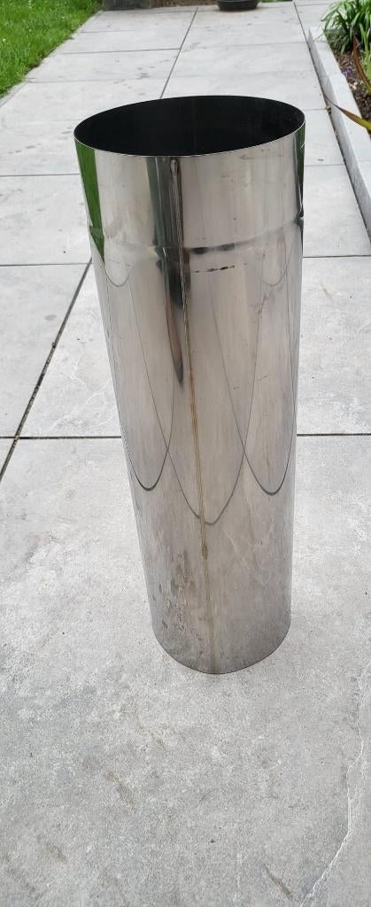 RVS kachelpijp 150mm, Huis en Inrichting, Kachels, Ophalen, Vrijstaand, Hout, Nieuw