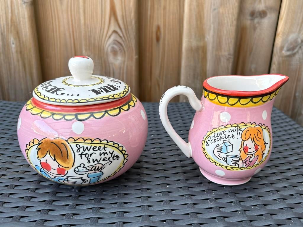 Blond Amsterdam melk en suiker setje - Nieuwstaat, Huis en Inrichting, Keuken | Servies, Ophalen, Blond Amsterdam, Keramiek, Overige typen