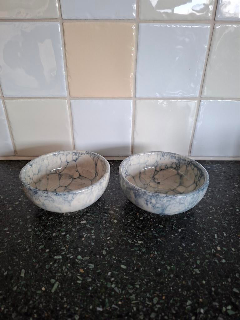 Bowls & Dishes marmerlook schaaltjes - Espuma serie, Ophalen of Verzenden, Overige stijlen, Schaal of Schalen