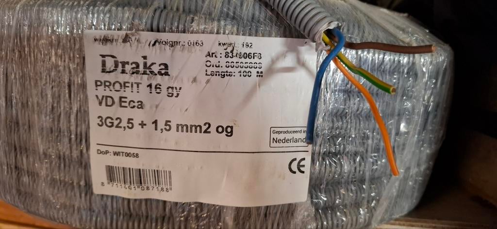 Installatiedkabel, Doe-het-zelf en Verbouw, Elektra en Kabels, Ophalen, Overige typen