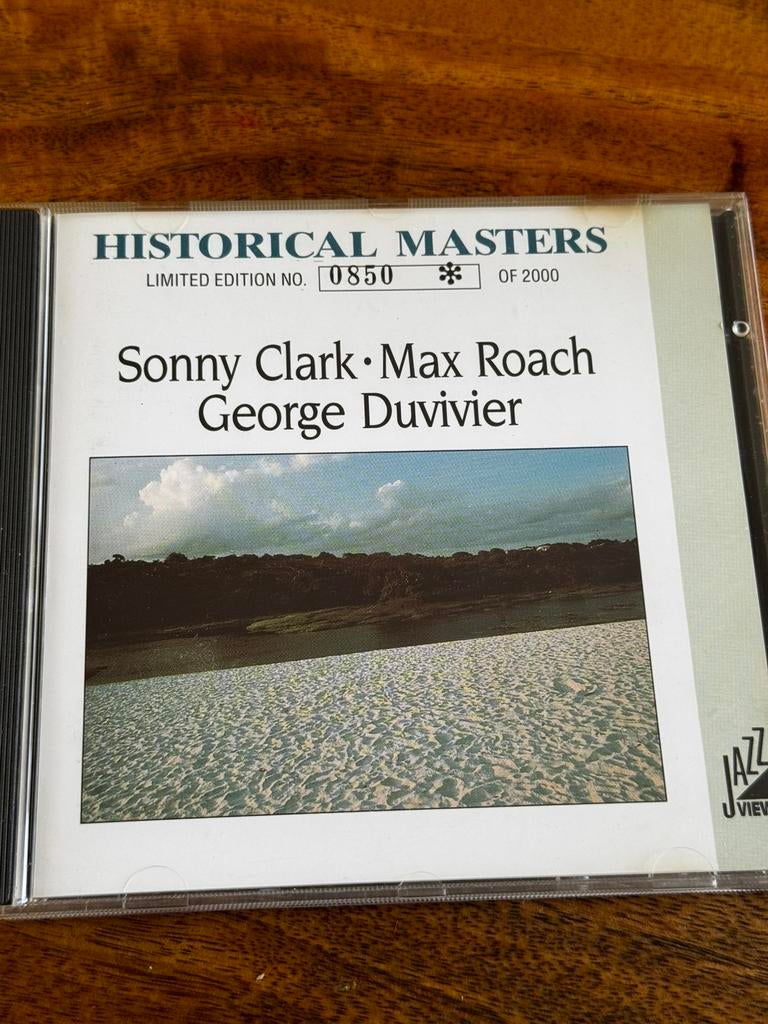 Sonny Clark/Roach/Duvivier ,Historical Masters, Cd's en Dvd's, Ophalen of Verzenden, 1980 tot heden, Zo goed als nieuw, Jazz