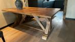 Teak houten tafel klooster tafel, Huis en Inrichting, Ophalen, Teakhout, 200 cm of meer, 50 tot 100 cm