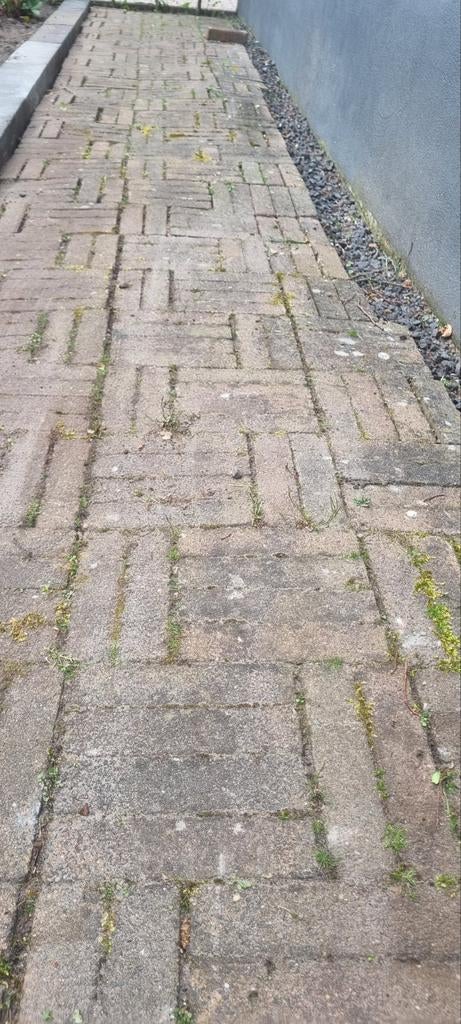 Gebruikte betonklinkers, Tuin en Terras, Tegels en Klinkers, Ophalen, Gebruikt, Beton, Klinkers