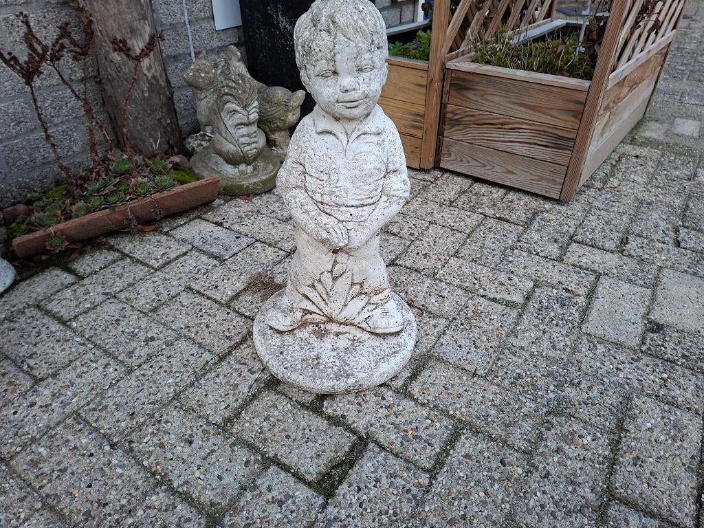 tuinbeeld manneke pis, Ophalen of Verzenden, Gebruikt, Steen