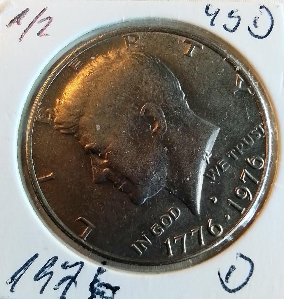 1/2 Dollar - Kennedy - uit 1976 - 200 jaar usa, Verzenden, Noord-Amerika, Zilver