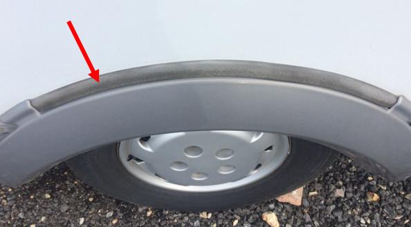 Rubber GRIJS voor Spatbordranden en Achterbumper HYMER (Per, Buurserstraat 15 A, 7481 EG,Haaksbergen, Ophalen of Verzenden, Info@123CamperOnderdelen.nl