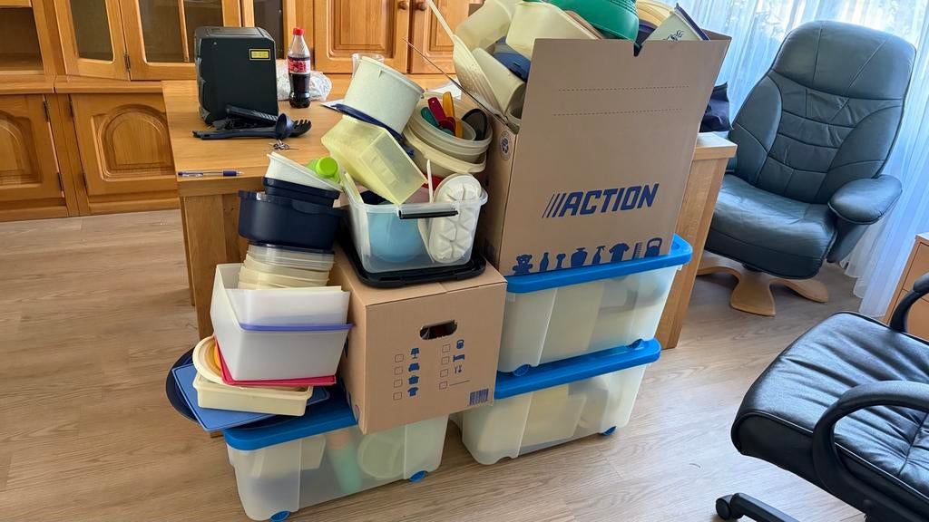 Grote partij Tupperware, Ophalen, Gebruikt, Wit, Overige typen