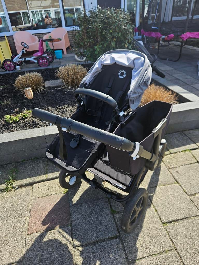 Complete bugaboo donky duo 3 All Black, Ophalen, Gebruikt, Bugaboo, Combiwagen