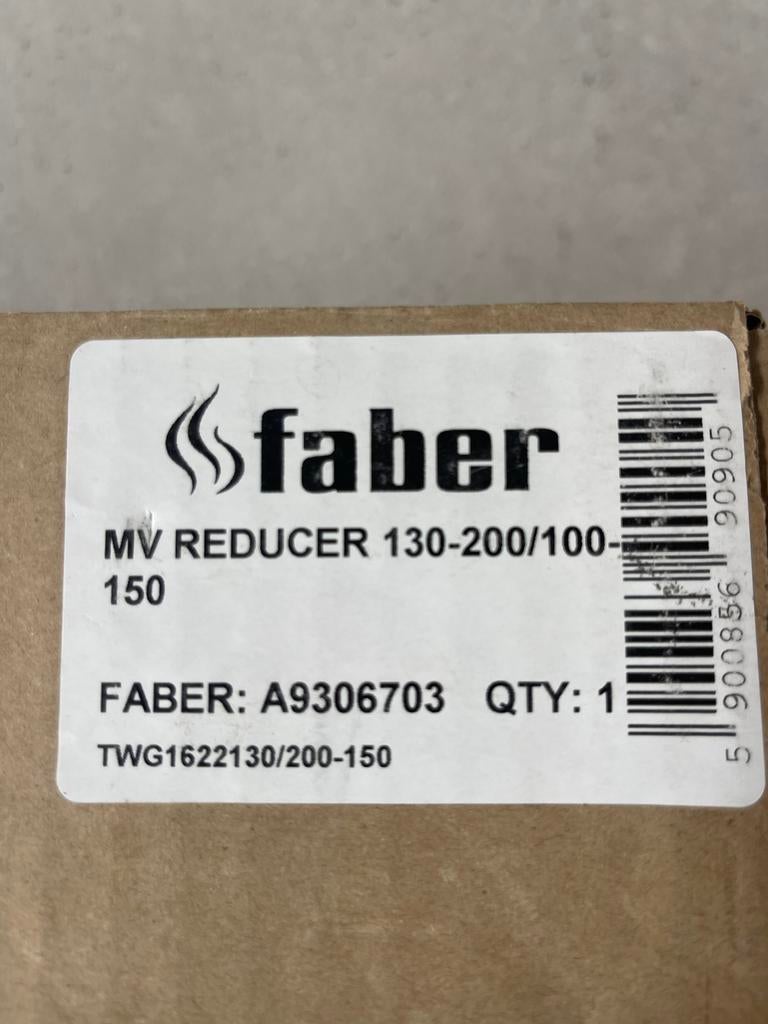Faber MV Reducer 130-200/100-150 Afzuigkap Reductie, Witgoed en Apparatuur, Afzuigkappen, Ophalen, Nieuw