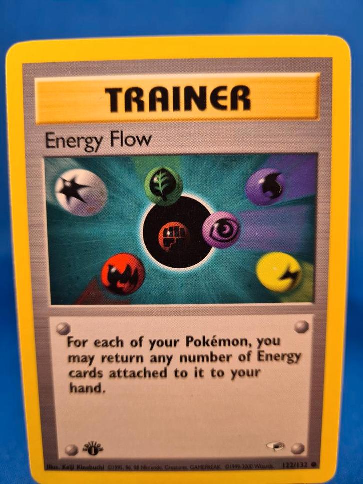 Energy Flow 122/132 - Gym Heroes (1st edition), Hobby en Vrije tijd, Verzamelkaartspellen | Pokémon, Gebruikt, Verzenden
