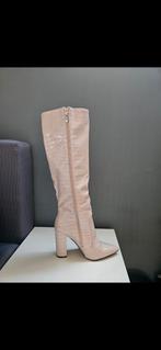 Beige Hoge Laarzen met Hak, Kleding | Dames, Schoenen, Hoge laarzen, Beige, Ophalen of Verzenden, Onbekend