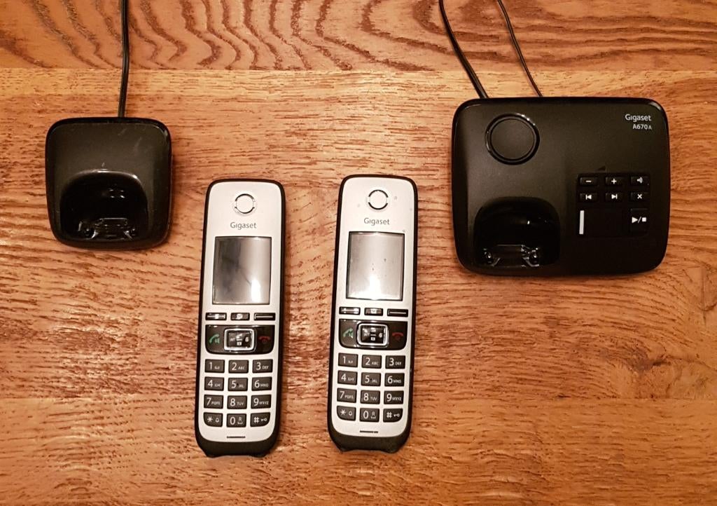 Siemens Gigaset huistelefoon, Ophalen, Gebruikt, 2 handsets