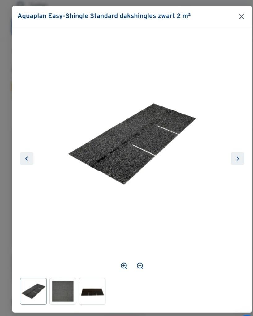 Shingles zwart, Ophalen, Overige materialen, Zwart, Overige typen