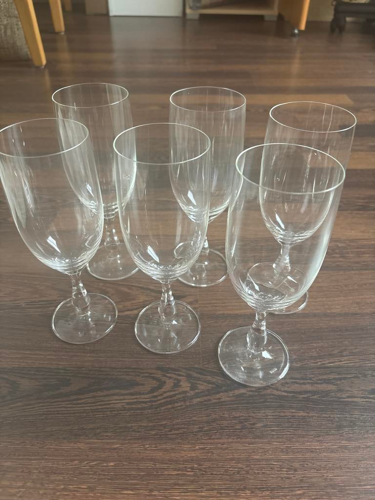 6 Thomas bierglazen op poot, Antiek en Kunst, Ophalen