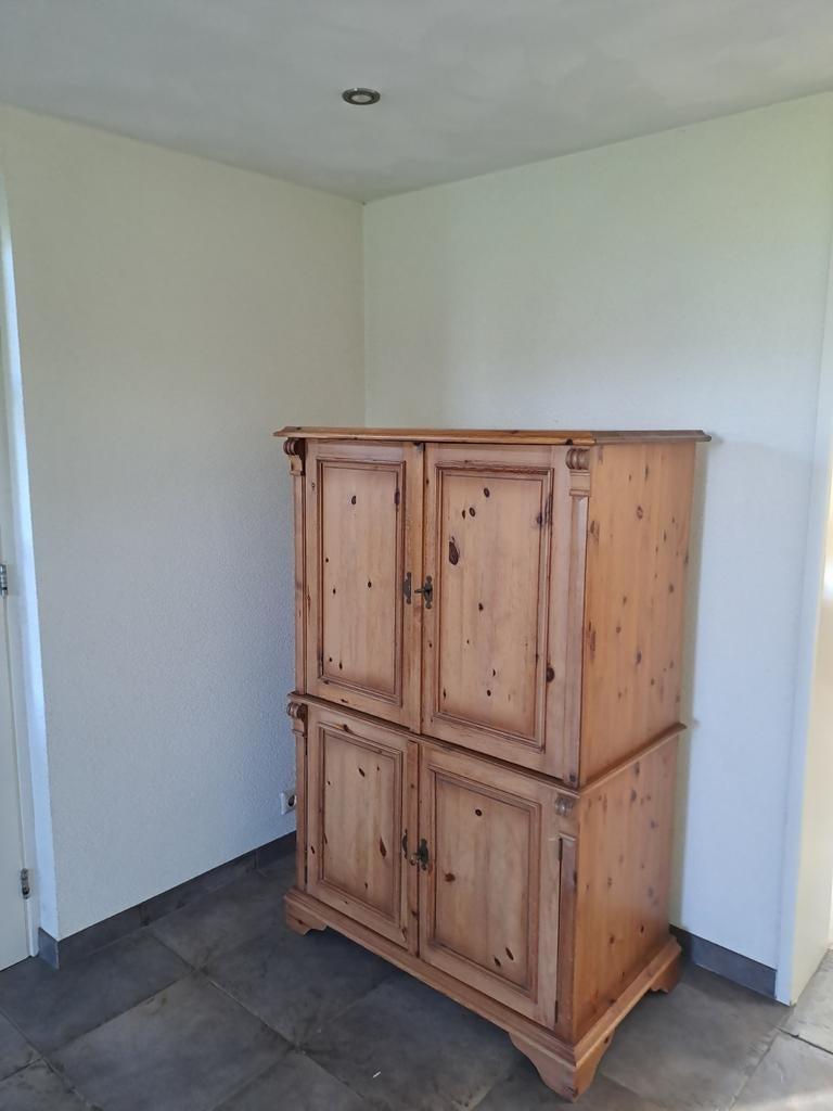 Grenen TV Kast 100x150x54 (bxhxd), Ophalen, Gebruikt, 100 tot 150 cm, Minder dan 100 cm