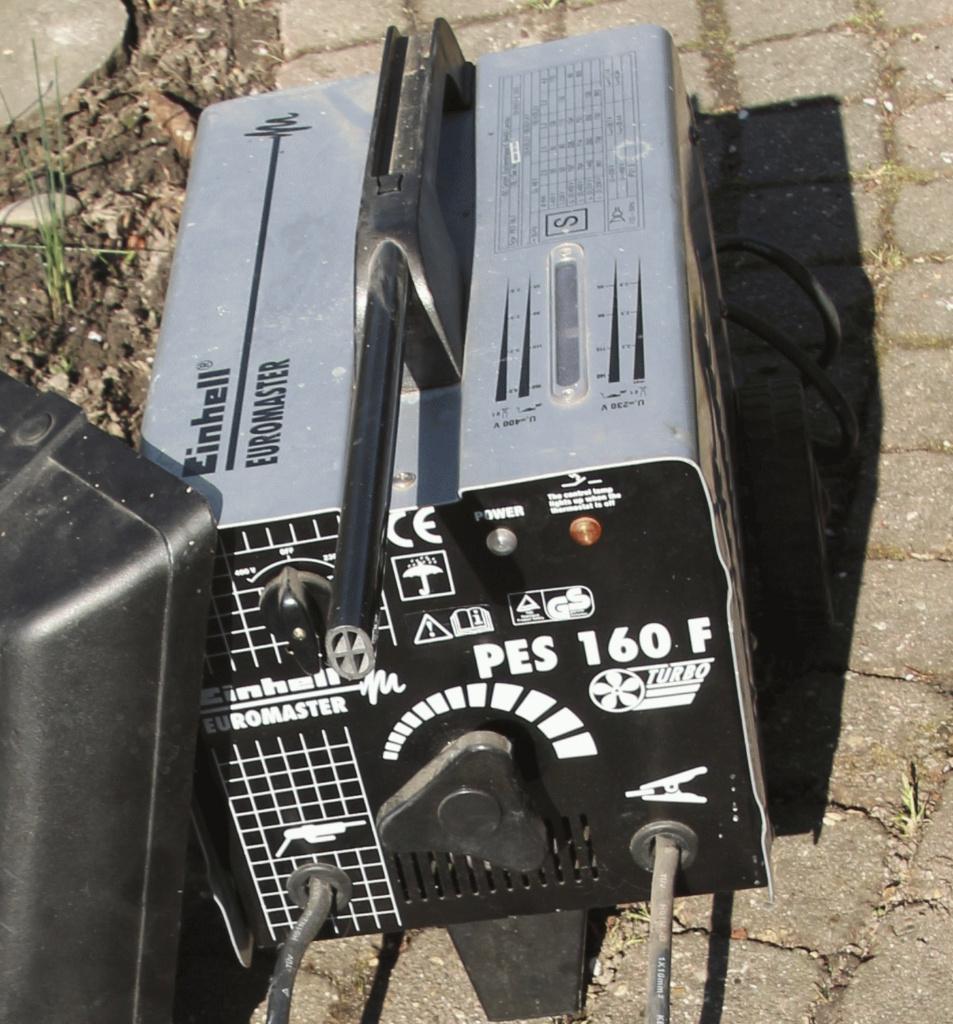 Einhell Euromaster PES 160 F met laskap, Ophalen, Gebruikt, 150 tot 250 ampère, Elektroden