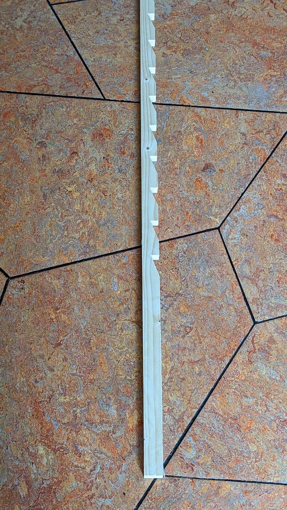 Keeplatten 7 stuks, 240 cm x 28 mm x 18 mm, Doe-het-zelf en Verbouw, Hout en Planken, Ophalen, Minder dan 25 mm, Nieuw, Balk