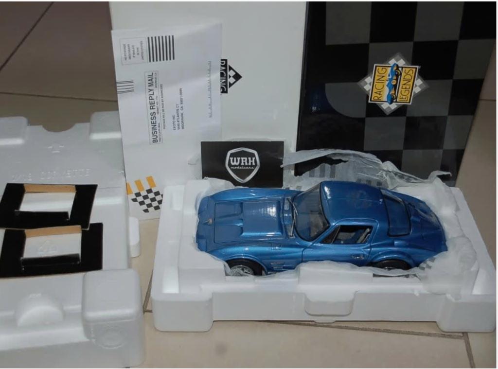 1:18 CHEVROLET CORVETTE GS COUPE blue Exoto 18020 WRH, Hobby en Vrije tijd, Modelauto's | 1:18, Verzenden, Zo goed als nieuw, Auto
