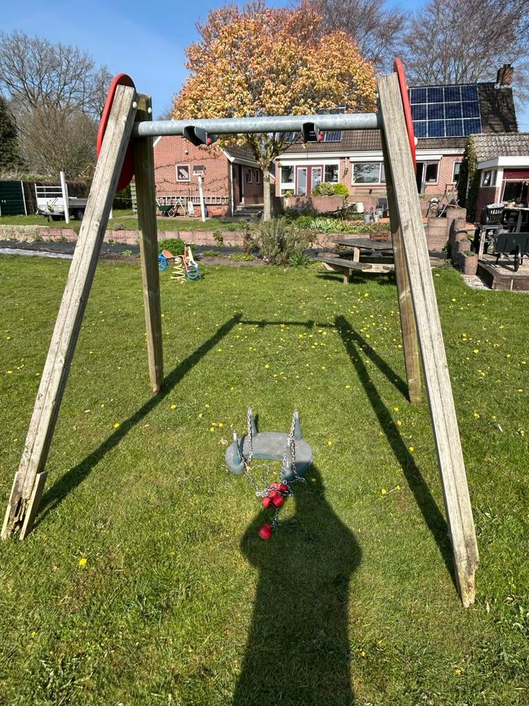 Houten schommel, Ophalen, Gebruikt, Schommel