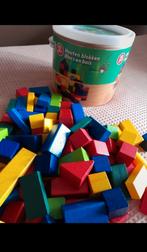 100 houten blokjes, Ophalen, Zo goed als nieuw, Overige merken