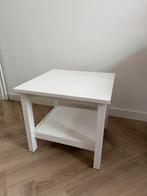 Wit houten bijzettafeltje 55x55x50, Gebruikt, Vierkant, 55 tot 75 cm, Hout