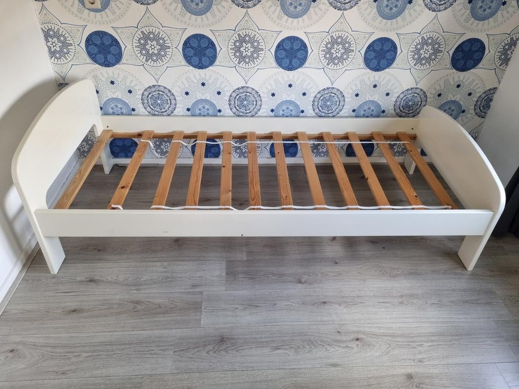 1 persoonsbed, Huis en Inrichting, Slaapkamer | Bedden, Ophalen, Gebruikt, 90 cm, Eenpersoons