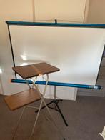 Projectiescherm met statief + projectortafel (complete set), Ophalen, Gebruikt