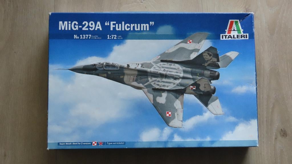 Mig 29 Fulcrum Italeri 1/72, 1:72 tot 1:144, Italeri, Nieuw, Ophalen of Verzenden