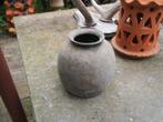 Kleine Metalen vaasje/kruik, Huis en Inrichting, Woonaccessoires | Vazen, Overige materialen, Gebruikt, Overige kleuren, Ophalen of Verzenden