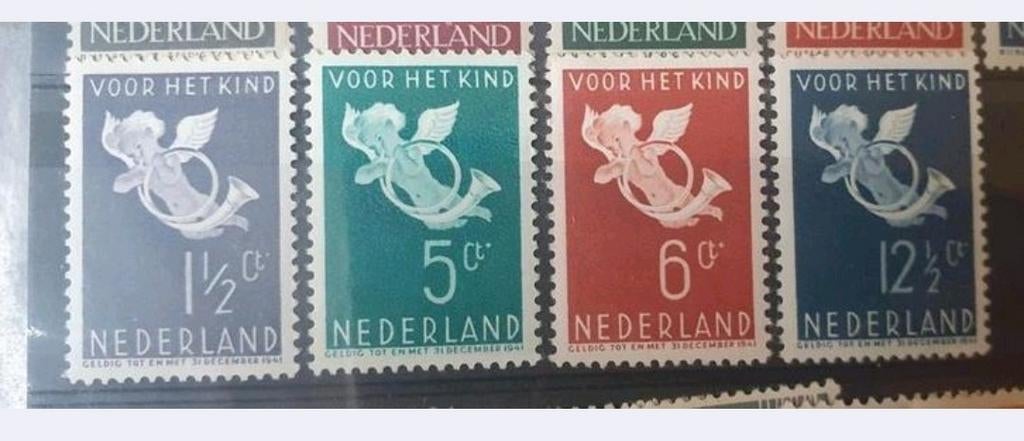 Kinderzegels Serie 1935 nvph 289/292 cw25, Postzegels en Munten, Ophalen of Verzenden