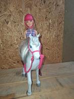Barbie paardenmeisje met paard, Gebruikt, Ophalen, Barbie