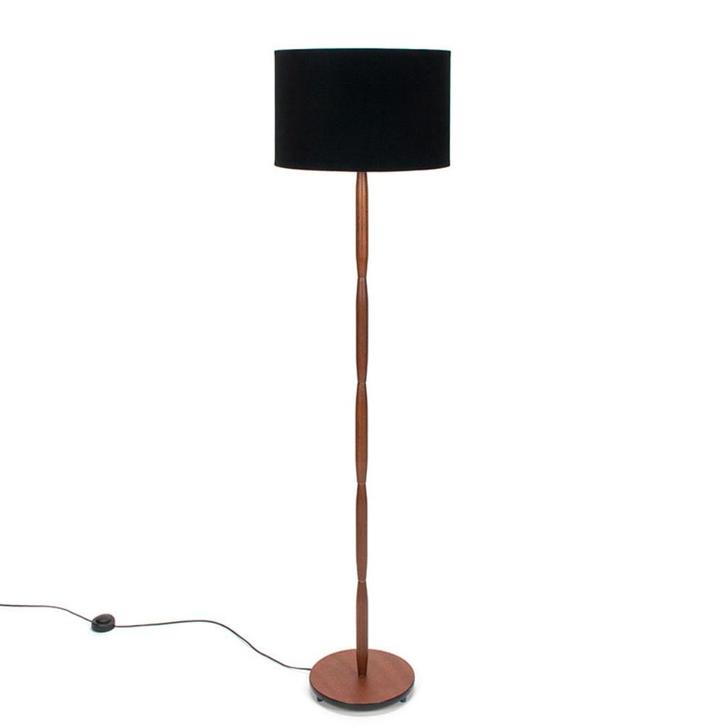 Deense vintage Mid Century Modern design vloerlampen, Huis en Inrichting, Lampen | Vloerlampen, Gebruikt, Minder dan 100 cm, Glas