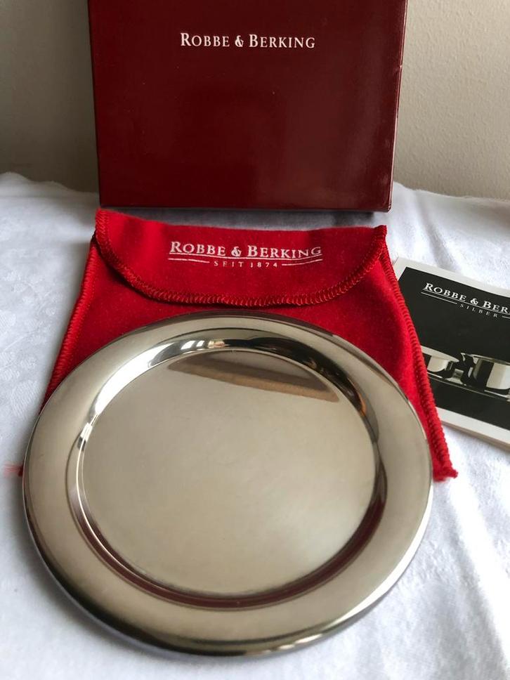 Robbe & Berking verzilverd bordje - Nieuw!, Antiek en Kunst, Antiek | Goud en Zilver, Zilver, Ophalen of Verzenden