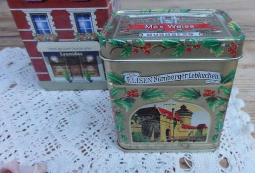 Klein Duits kerst blikje, Elisen Nurnberger lebkuchen, Diversen, Kerst, Gebruikt, Ophalen of Verzenden