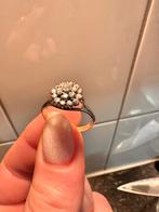 Wit goude Diamanten ring, Sieraden, Tassen en Uiterlijk, Ringen, Ophalen, Zo goed als nieuw, Wit, Dame