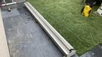 Zonnescherm rood 3 meter breed met 2 meter uitval, Tuin en Terras, Zonneschermen, Ophalen, Zo goed als nieuw