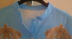 Mooie dames blouse met print, Blauw, Ophalen of Verzenden, Zo goed als nieuw, Maat 36 (S)