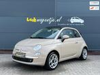 Fiat 500 C 1.2 Lounge Cabrio *climate *16 inch *cappuccino, Gebruikt, 4 cilinders, 4 stoelen, Leder en Stof