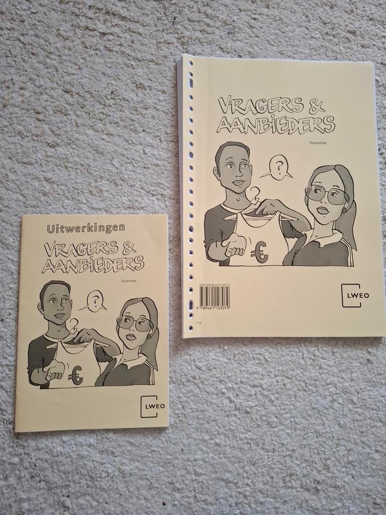Economie LWEO Vragers en Aanbieders Boek + Nakijkboek, Boeken, Ophalen, Gelezen, Overige niveaus, LWEO