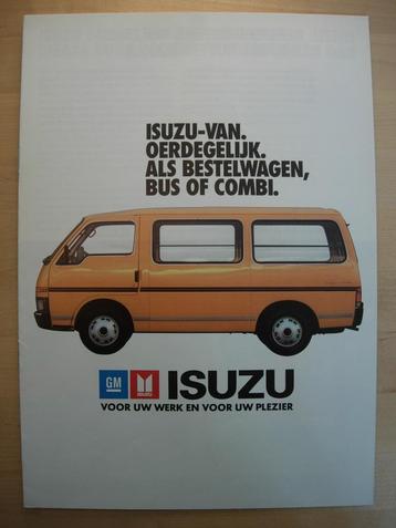 Isuzu Bestelwagen Bus Combi Brochure ca 1984 beschikbaar voor biedingen