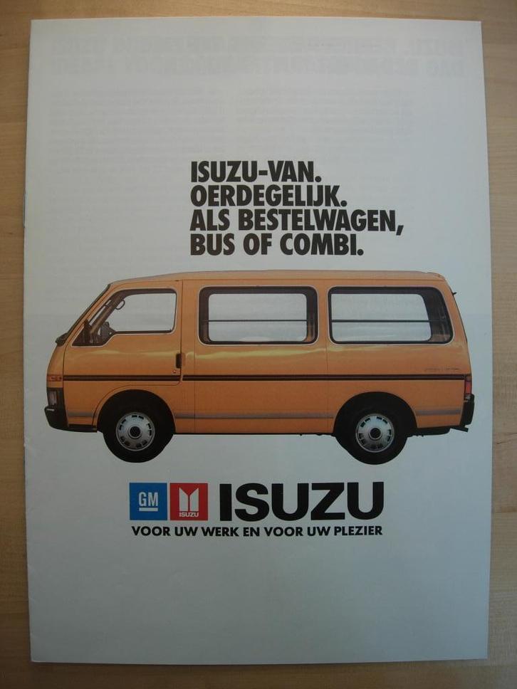 Isuzu Bestelwagen Bus Combi Brochure ca 1984, Boeken, Auto's | Folders en Tijdschriften, Zo goed als nieuw, Overige merken, Ophalen