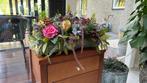 Kunstbloemen - Bloemstuk in pot in vorm boomstam, Huis en Inrichting, Ophalen, Zo goed als nieuw, Binnen