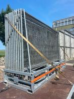 Bouwhekken set op bok, Tuin en Terras, Tuinhekken en Hekwerk, Ophalen, Zo goed als nieuw, IJzer, Gaashekwerk