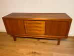 Vintage teakhouten dressoir, 150 tot 200 cm, Teakhout, Ophalen of Verzenden, Zo goed als nieuw